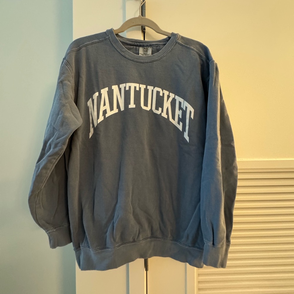 Comfort Colors Nantucket Blue Crewneck Sweatshirt